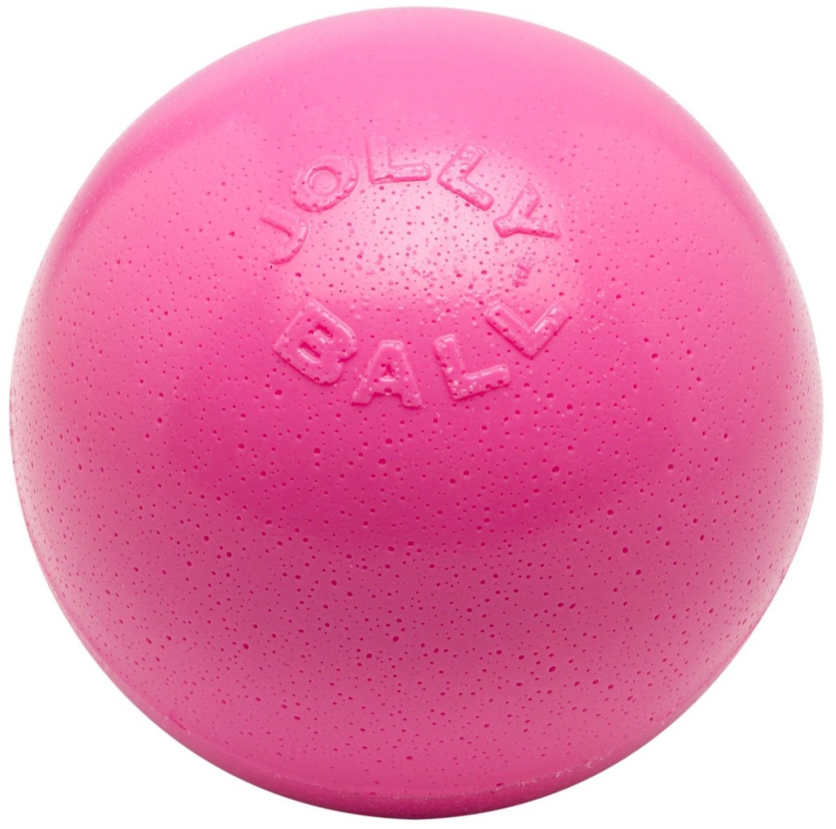 Jolly Pets Bounce-n-Play Dog Toy Ball, 8 Inches, Pink, All Breed Sizes