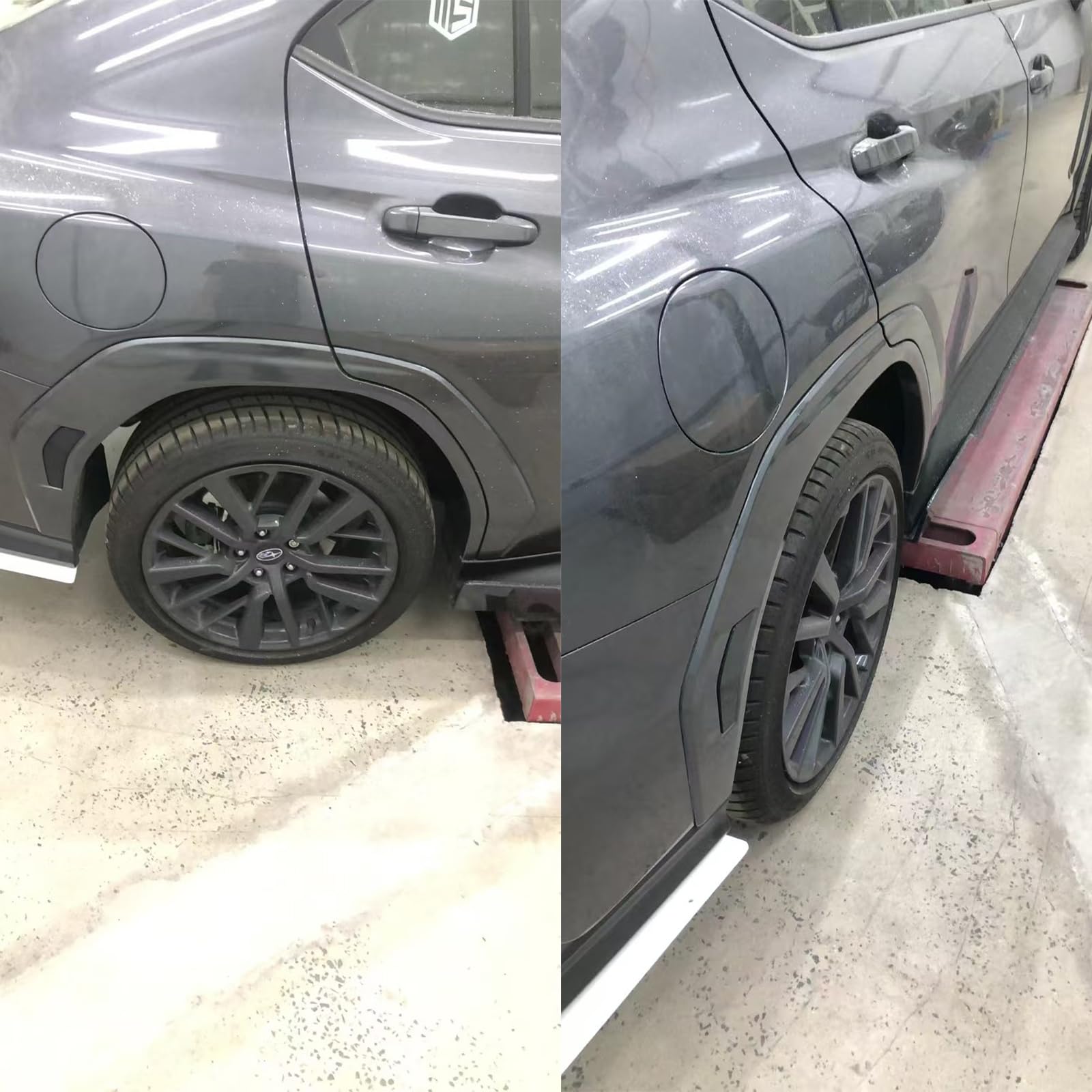 YOUNGERCAR Fender Flares Wheel Arch Extension Cover Trim for 2022-2026 Subaru WRX Gray Plastic Car Accessories 8pcs — view 2