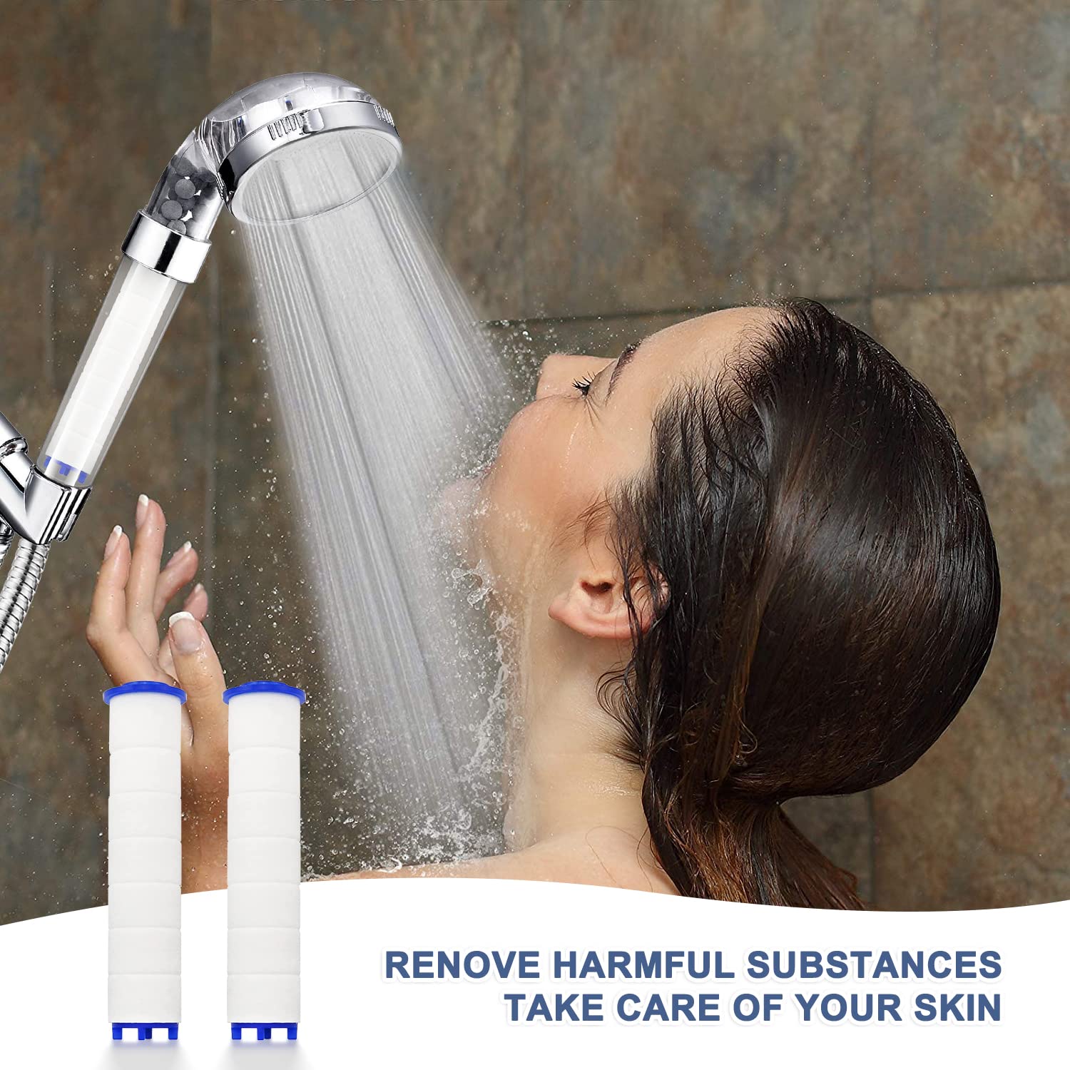 6 Filtri Doccia In Cotone PP - Per Acqua Pulita E Pelle Sana - Foto 3