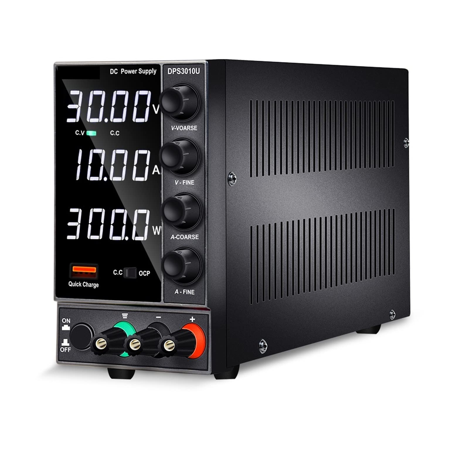 Fuente de alimentación de laboratorio de 30v 10a, fuente de alimentación de CC de conmutación ajustable, regulador de voltaje, fuente de alimentación de banco Variable(3 digits NPS 30V 10A)