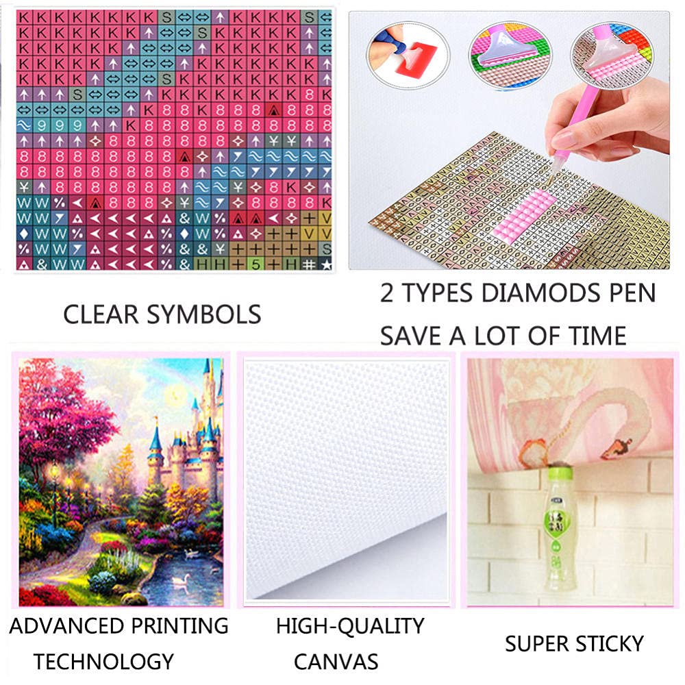 5D Diamond Painting Kit Completo Leone colorato Pittura Diamante DIY per Adulti e Bambini,Mosaico Pittura Strass Diamante Arte Craft per Casa Decorazione Murale Round Drill 50x70cm