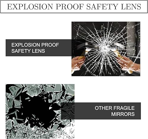 Miniatura 9 de ZHOWI - Espejo de tamaño de cuerpo completo, con marco de metal, para montar, reclinar o colgar en la pared del dormitorio, la sala de estar o el