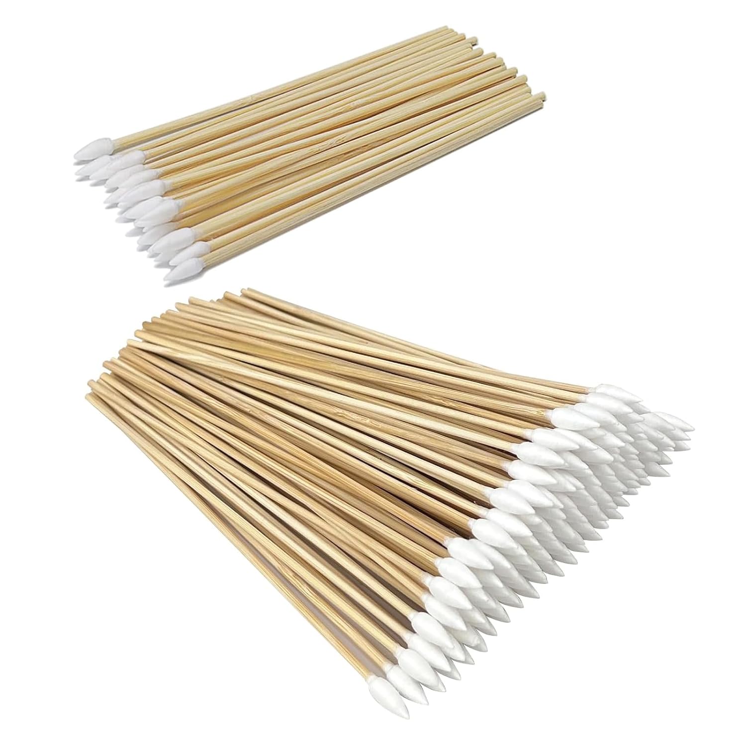 500Pcs Gun Cleaning Swabs - 6 Inch Bamboo Handled Pistol Cleaning Swabs, Lint Free Gun Cleaning Supplies Swabs for Precision Cleaning, Gun Cleaning, Makeup Removing (6inch Pointed)