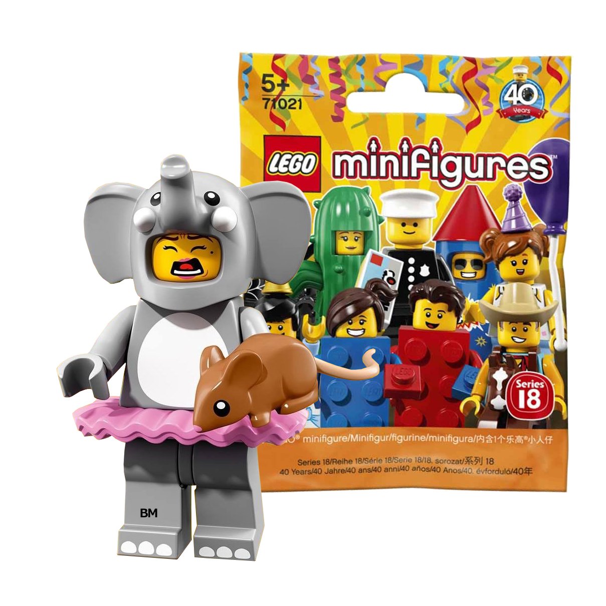 Amazon.co.jp: レゴ(LEGO) ミニフィギュアシリーズ 18 エレファント 