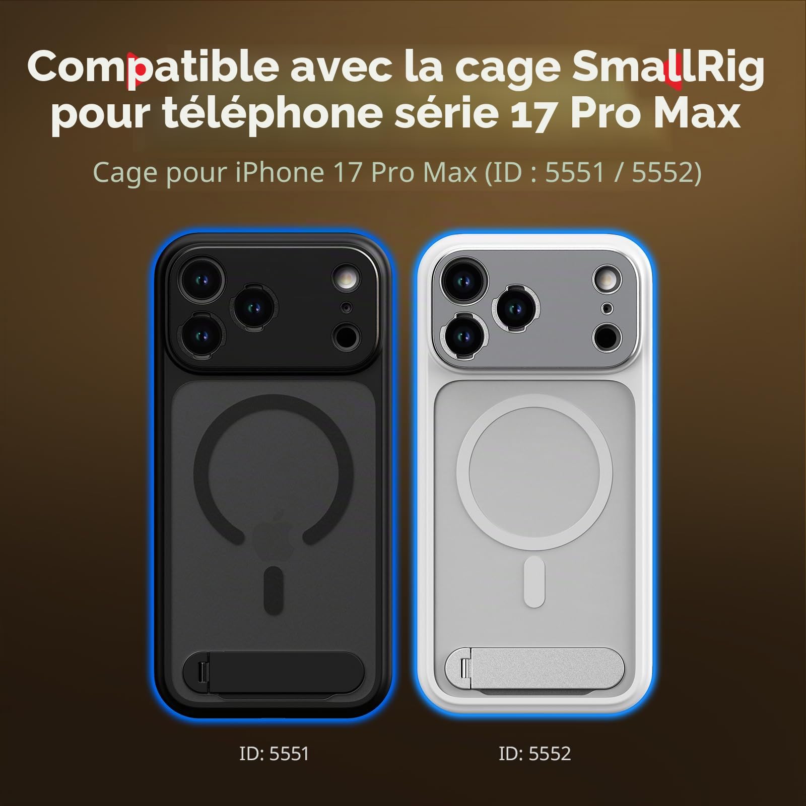 SMALLRIG FilMov Bague de Filtre magnétique 67 mm pour Coque de téléphone 17 Pro Max