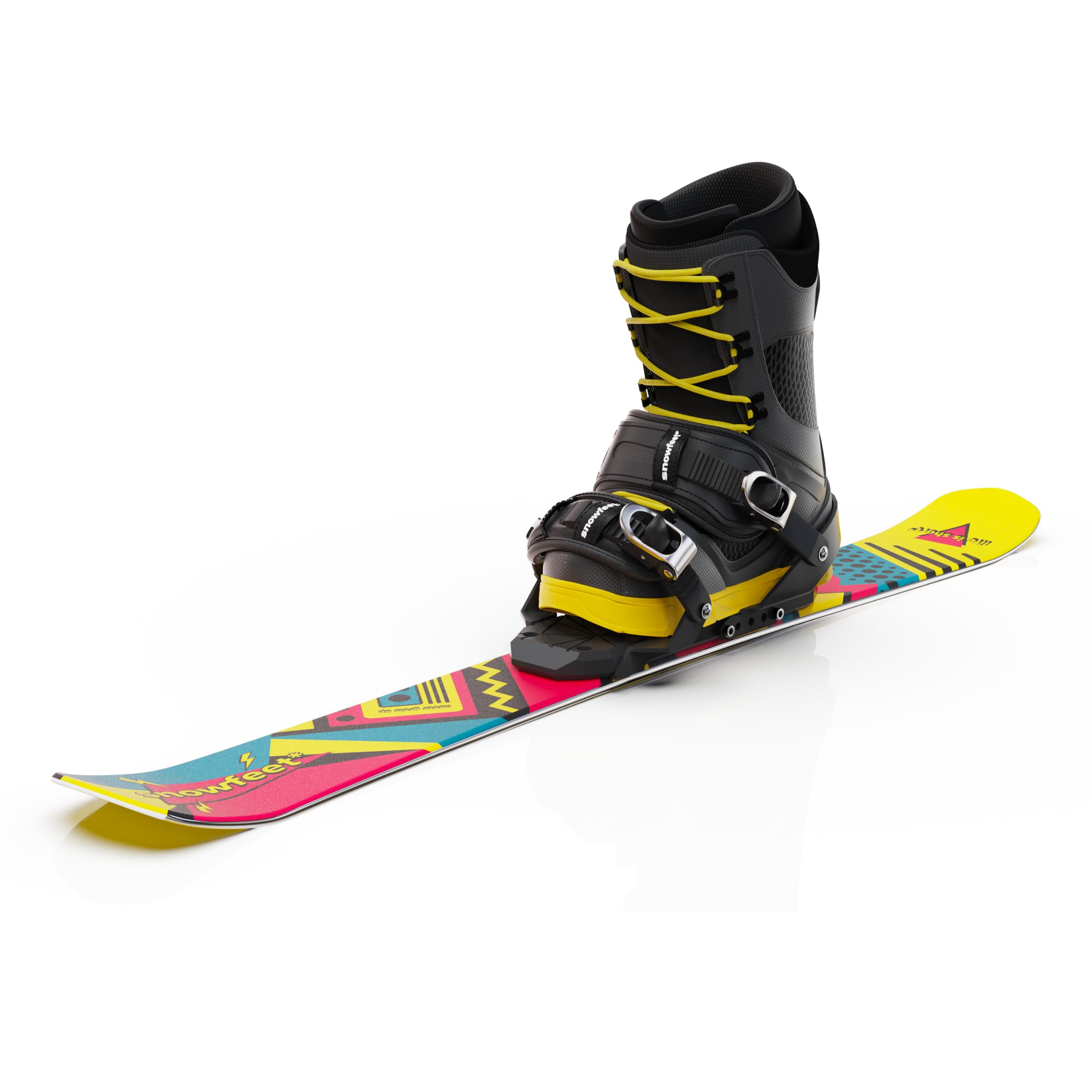 Skiboards by Snowfeet | 99 CM | Skiblades Snowblades Short Skis