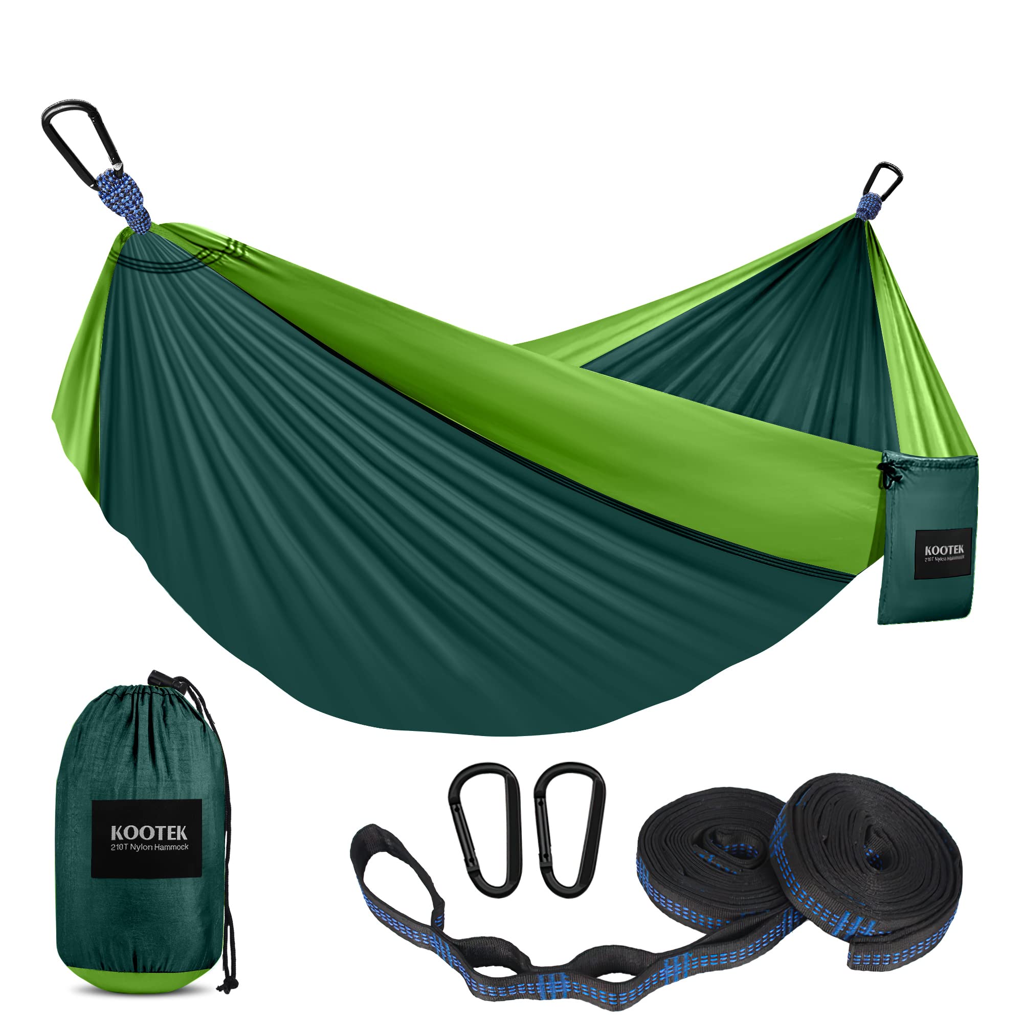 Kootek Camping Hammock Portable Hammocks with Tree Straps Attached Carry Bag Camping Essentials Gear Perfect for Outside Indoor