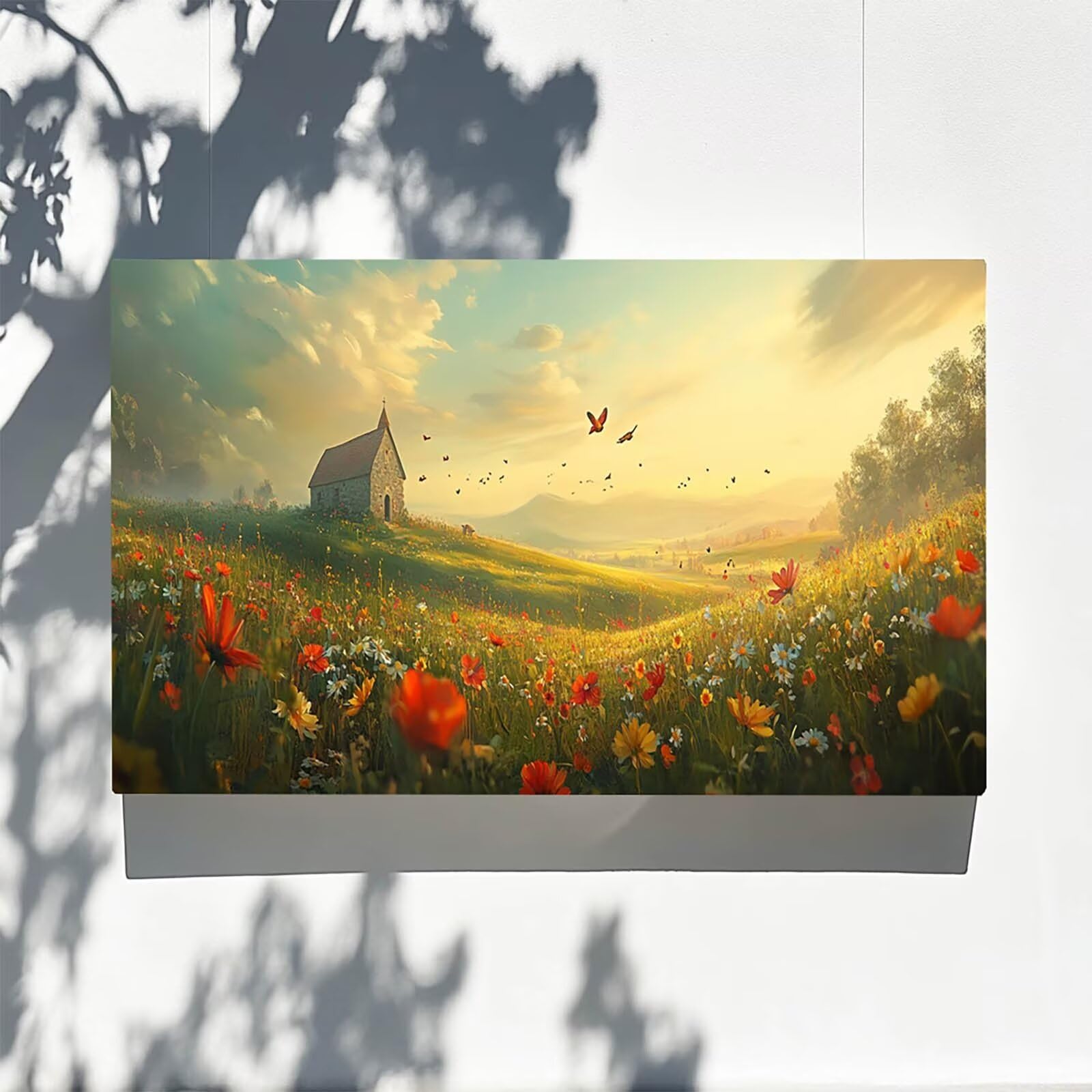 DIY Malen nach Zahlen Erwachsene Blume Malen nach Zahlen ab 7 jahre Mädchen Schmetterling Kreativ set für Erwachsene mit Leinwand Acrylfarben set und Pinsel,Bastelset zum Bemalen,Wanddeko 80X160cm 7-J