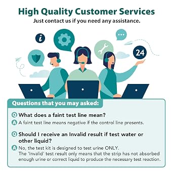 Easy@Home 5 Panel Urine Drug Test Kit - 5 Pack Multi Drug Screening Test