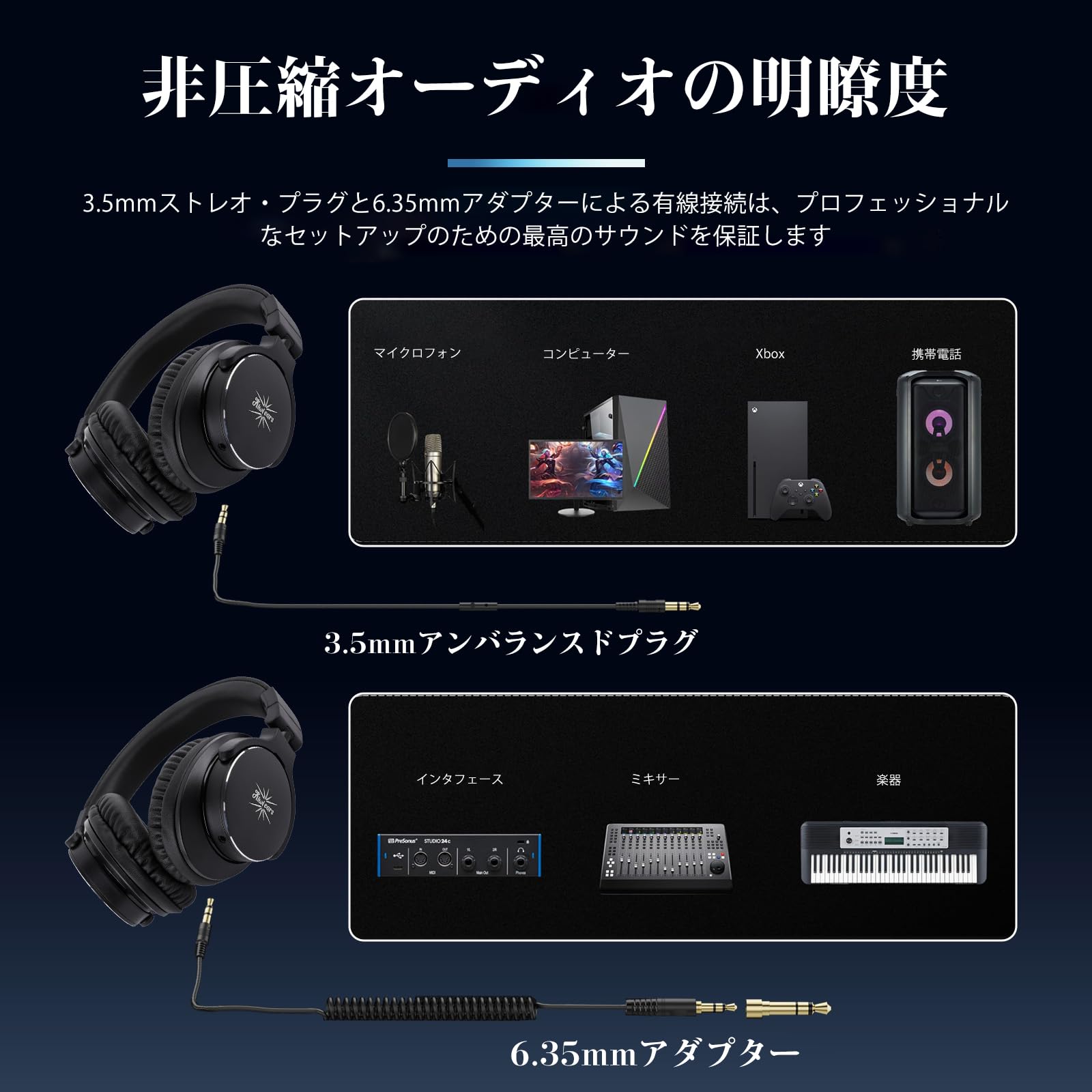 Amazon.co.jp: Linsoul Kiwi Ears Division大型40mmダイナミック振動板
