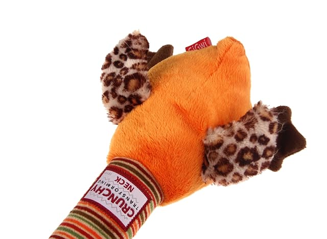 Foto 5 de 6 de GiGwi Juguete de Perro de Peluche de Cuello Transformador crujiente con Squeaker Interactive Tug-of-War - Pato