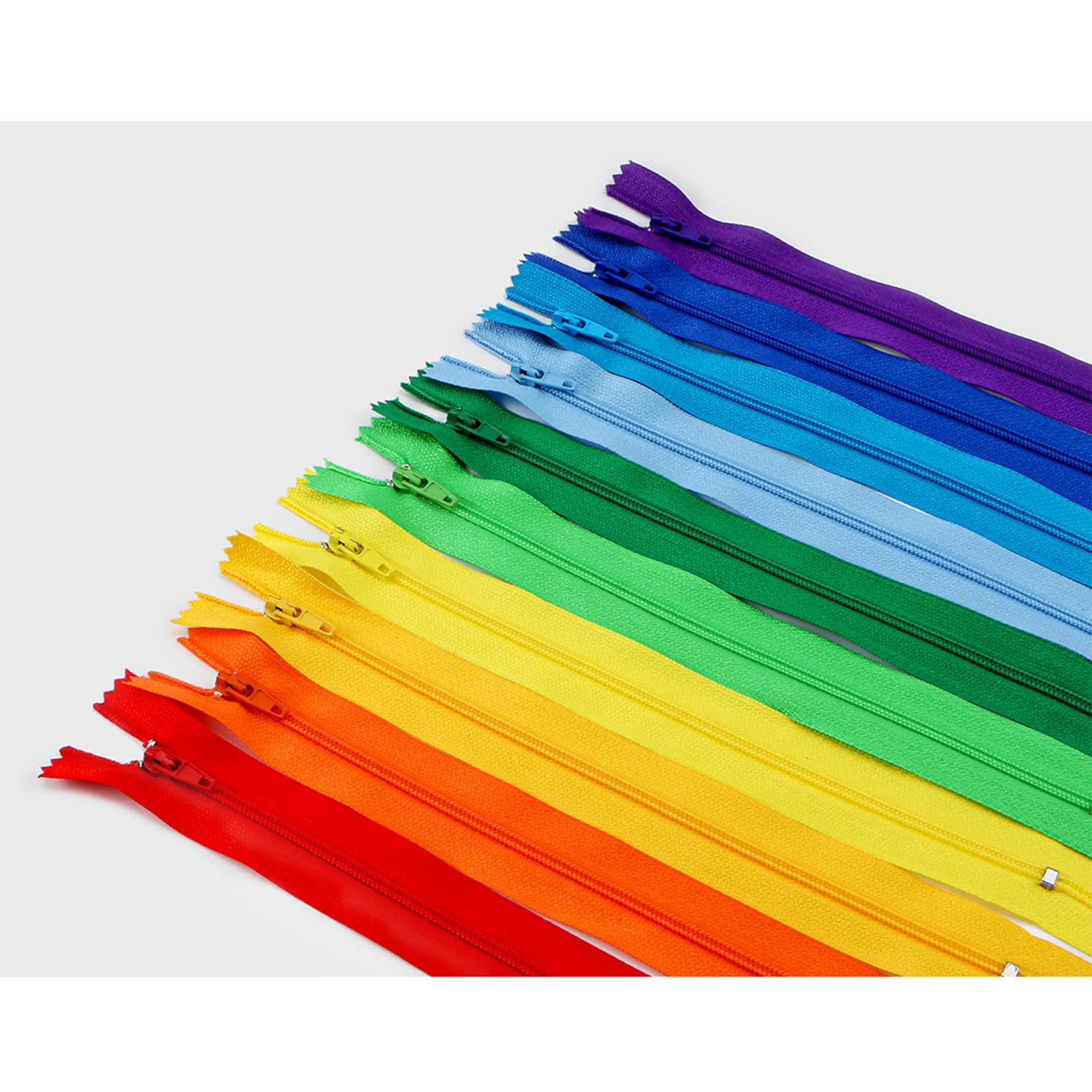 Cremalleras invisibles de nailon en espiral, 40 unidades, 20 cm, varios colores, para costura y manualidades, 20, ideal para proyectos de bricolaje