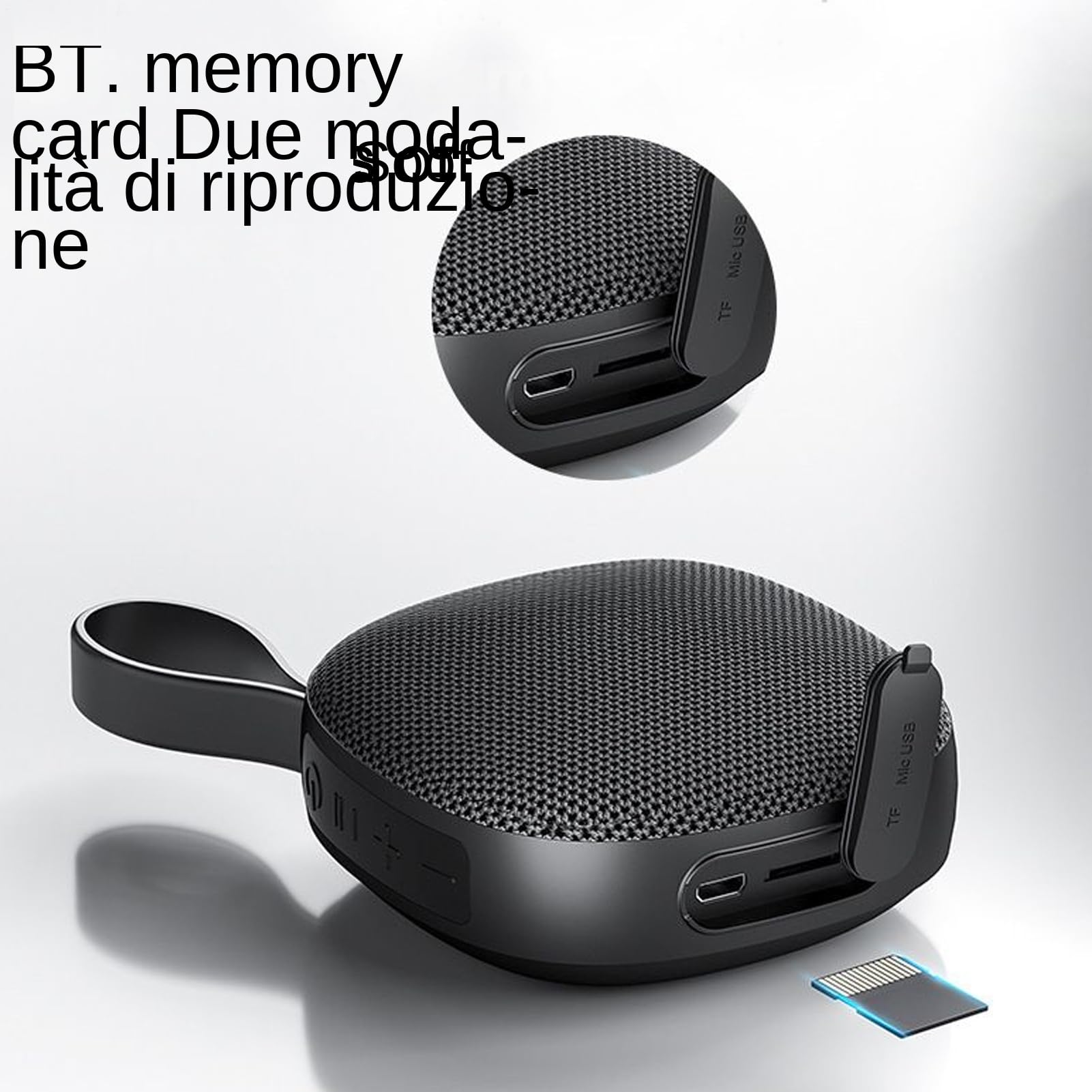 Generico Altoparlante da Esterno - Stereo Wireless con Base Magnetica - Sonoro Portatile con Magnete per Interni ed Esterni Casa Auto Giardino Musica ad Alta Voce Regalo Uomini Donne