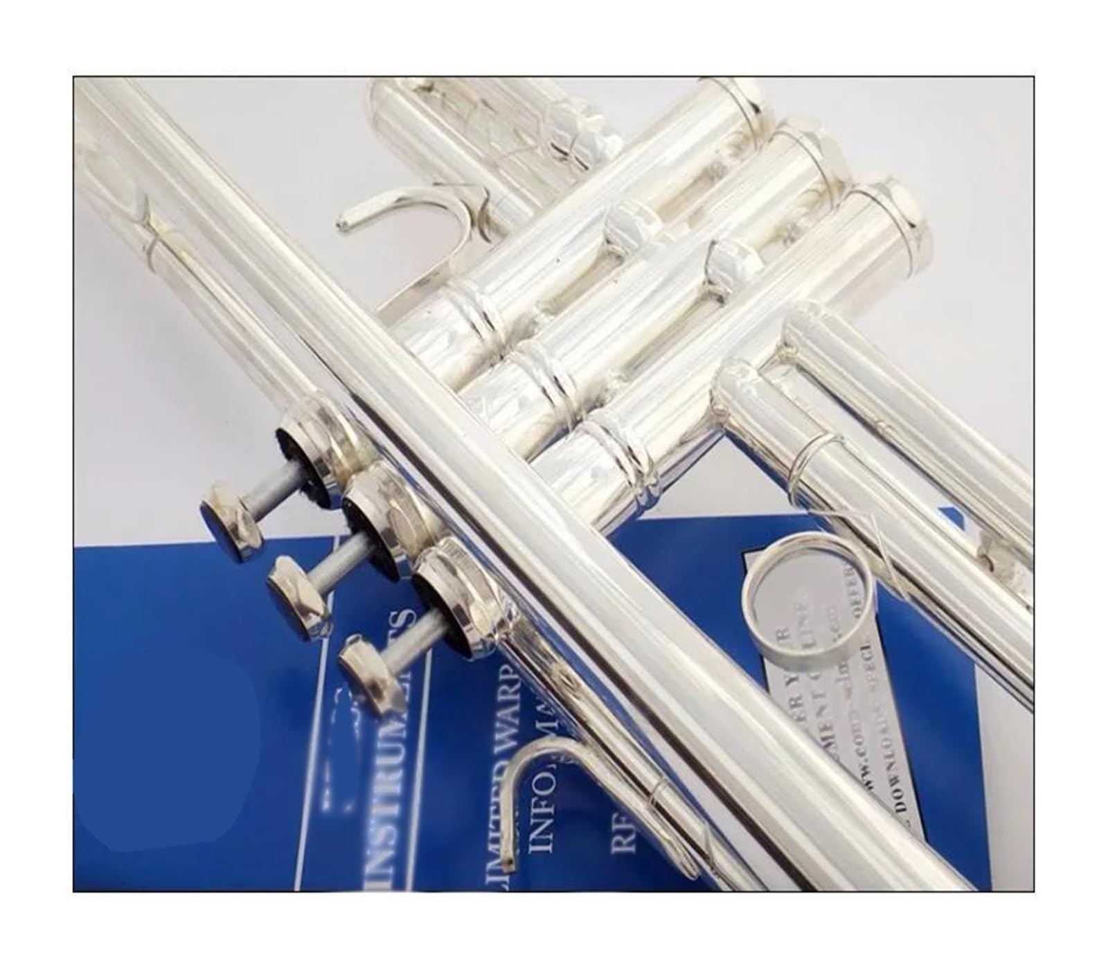 trąbka instrument Posrebrzana trąbka Bacha mały instrument dęty blaszany puzon profesjonalny zaawansowany