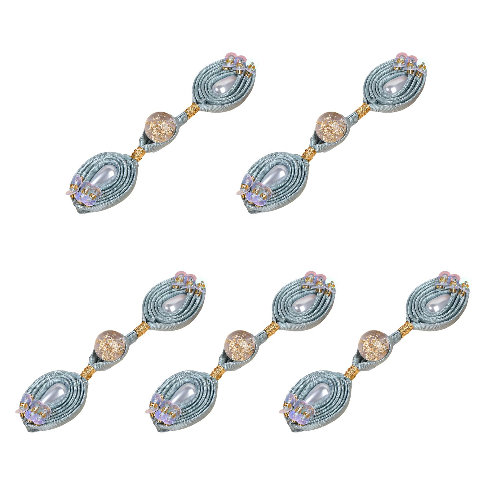 TFAOYS Chinese Knot Button for Cheongsam Clothing Satins Fabric Closures Knots Sewing Accessories 9 Color Option Sewing Button