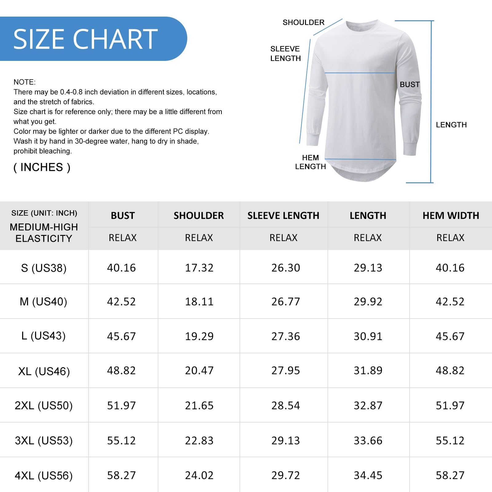 Camisetas de cuello redondo para hombre, estilo hipster, hip hop, de línea larga | Camisas casuales para hombre, mezcla de algodón y poliéster, ajuste moderno para oficina, citas, club, playa