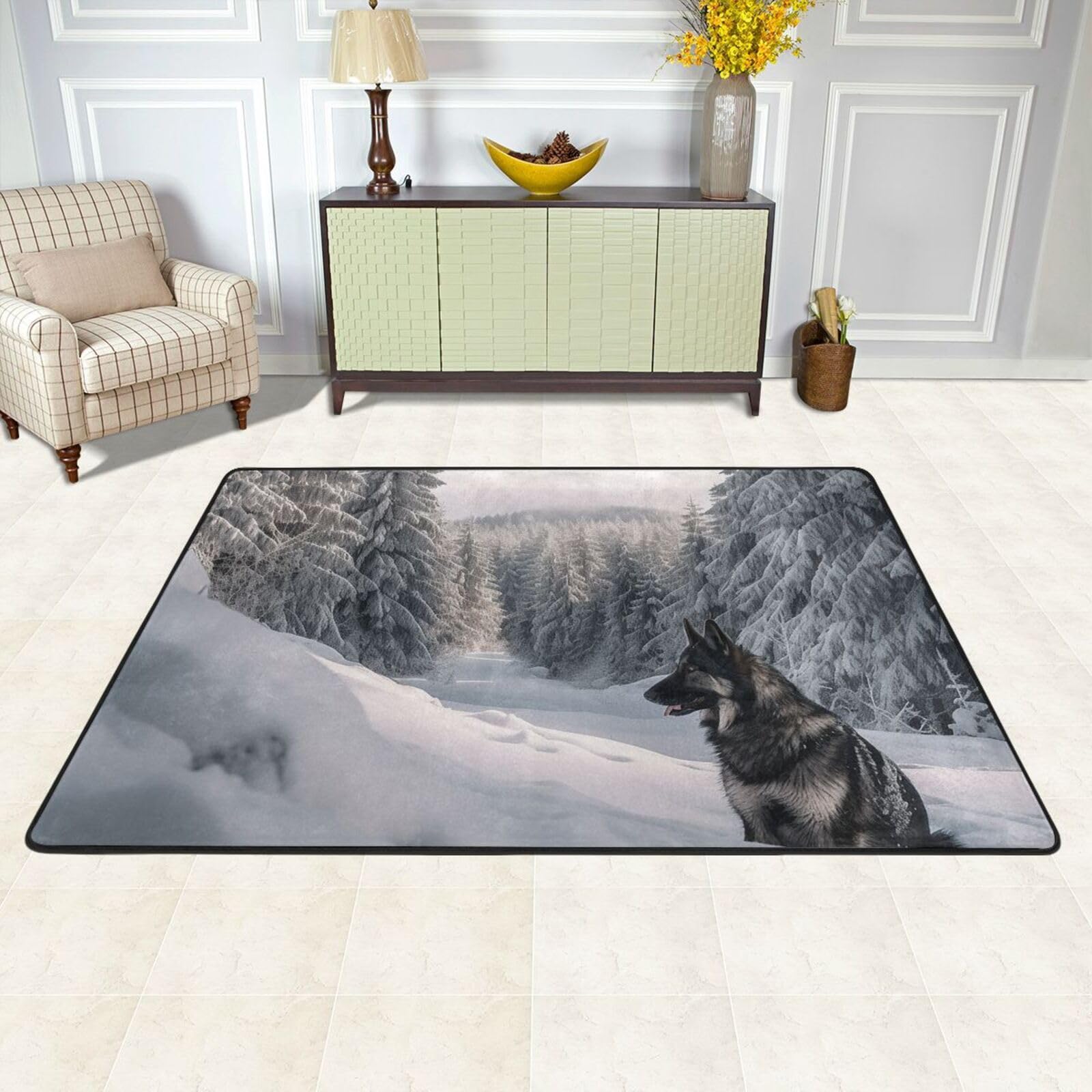 Tapis de sol absorbant et lavable 91x61 cm pour la maison