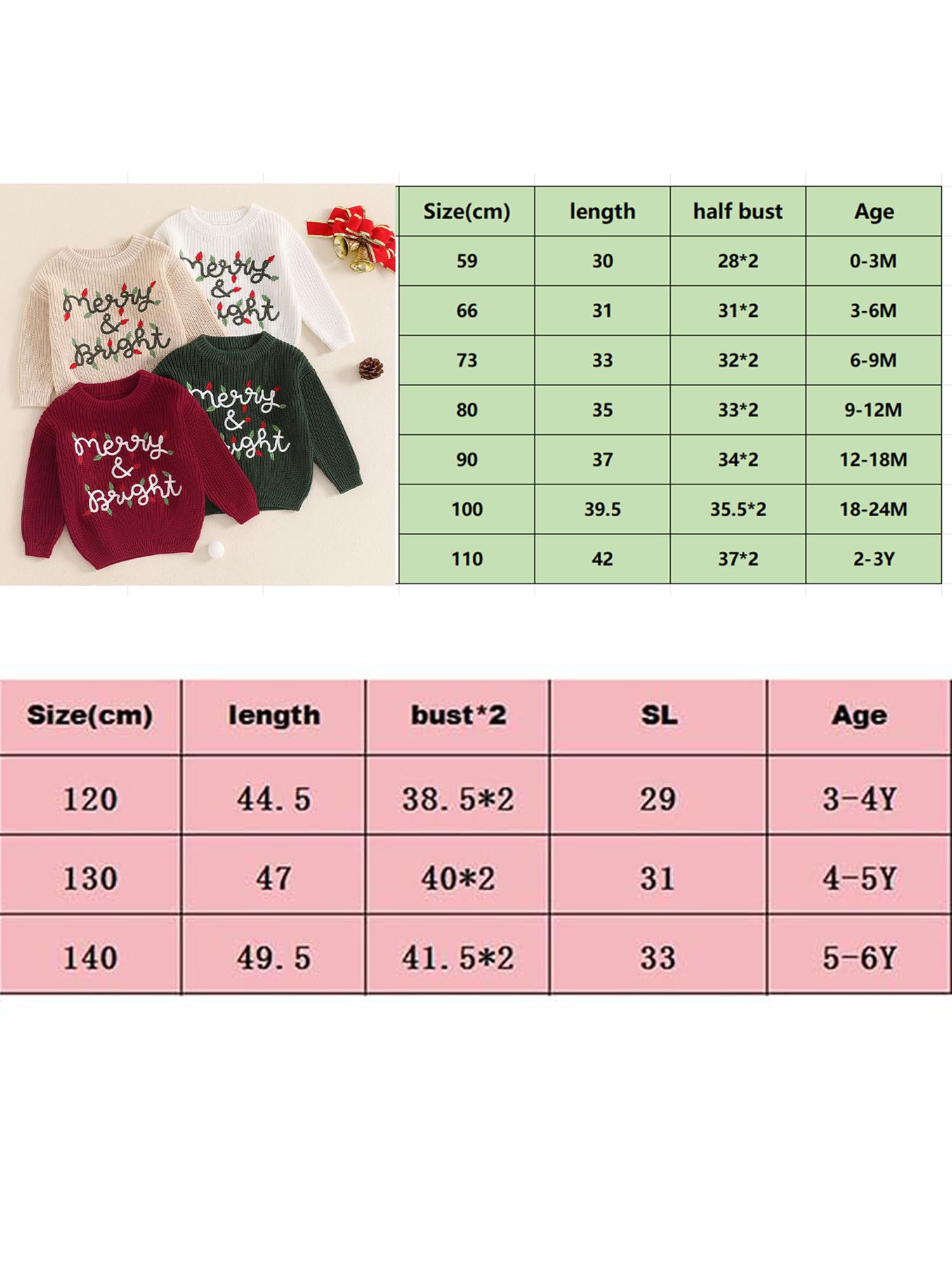 LSFYSZD Bambino Ragazze Ragazzi Ricamo Natale Halloween Zucca Maglioni Manica Lunga Girocollo Inverno Caldo Maglieria Pullover Pullover Top