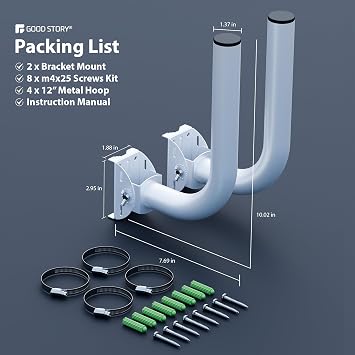 Universal Antenna Mount UB-AM J-Pole for WiFi, Cameras, Sensors