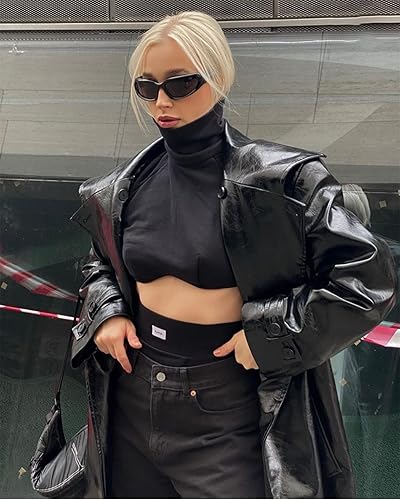 Miniatura 3 de ADE WU Gafas de sol de moda envolventes para mujeres y hombres, gafas de sol deportivas y2k de moda, gafas de sol futuristas