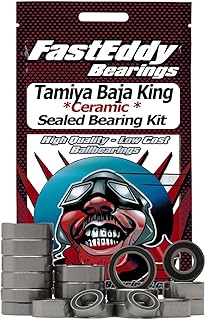 FastEddy Bearings Compatible with Tamiya Baja King (TL-01B) Ceramic Rubber Sealed Bearing Kit