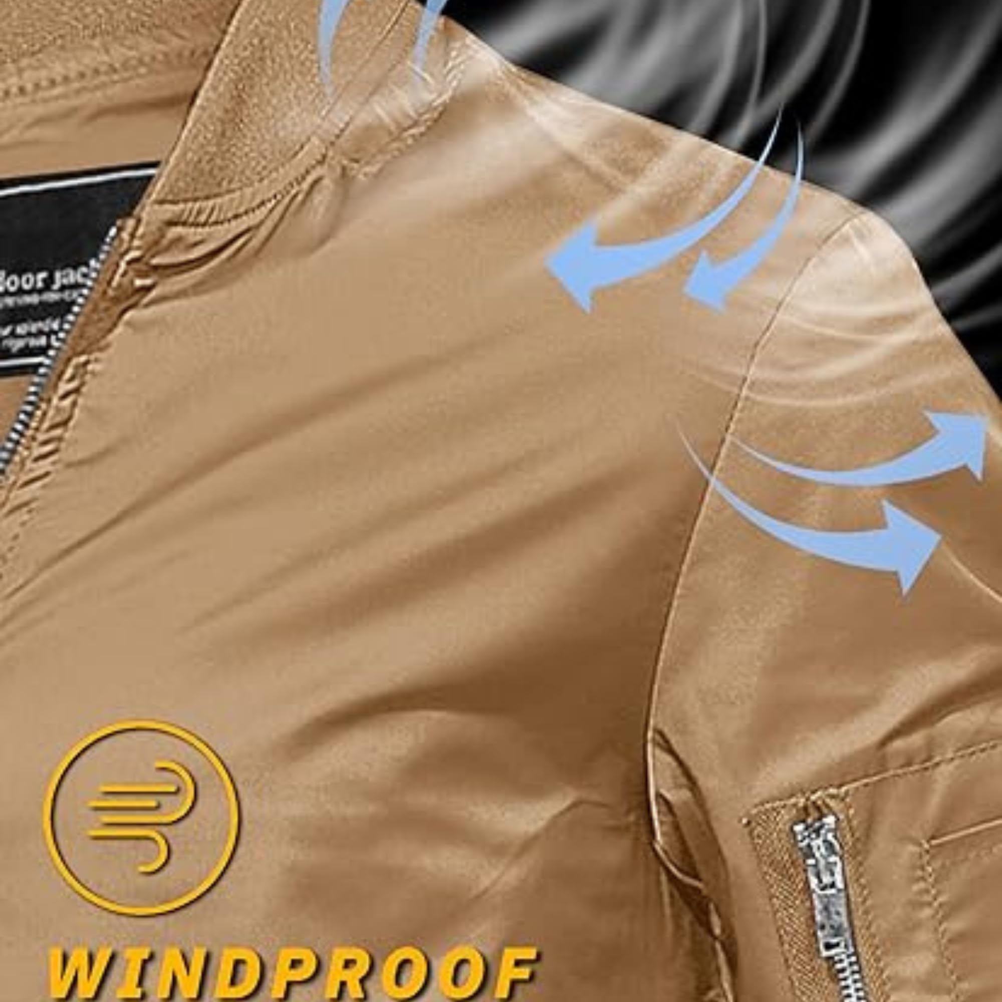 MIA FASHION Men's Bomber Jacket, Lightweight Transition Jacket, Aviator Jackets, Spring, Autumn Blouson with Pockets 1