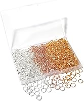 Vista 20 de 1000 piezas de anillos abiertos de 6mm chapados en plata para hacer joyas, anillos de salto plateados para manualidades, aretes, collares, pulseras