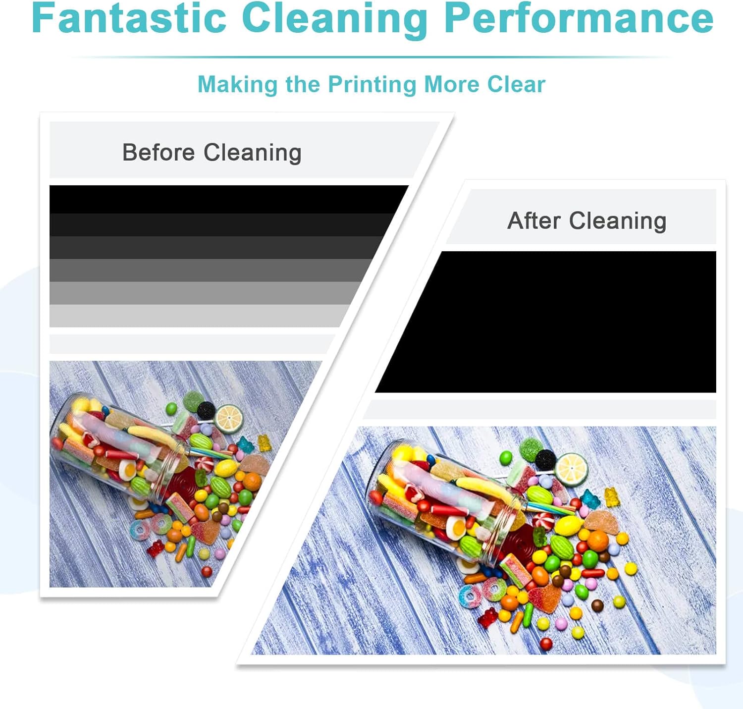 Printhead Cleaning Kit for Epson, 250mL Printer Cleaning Kit for Inkjet Printer, Print Head Cleaning Kit for HP, Print Head Cleaner for Canon Inkjet, Printer Head Cleaning Kit 250mL for Brother Inkjet