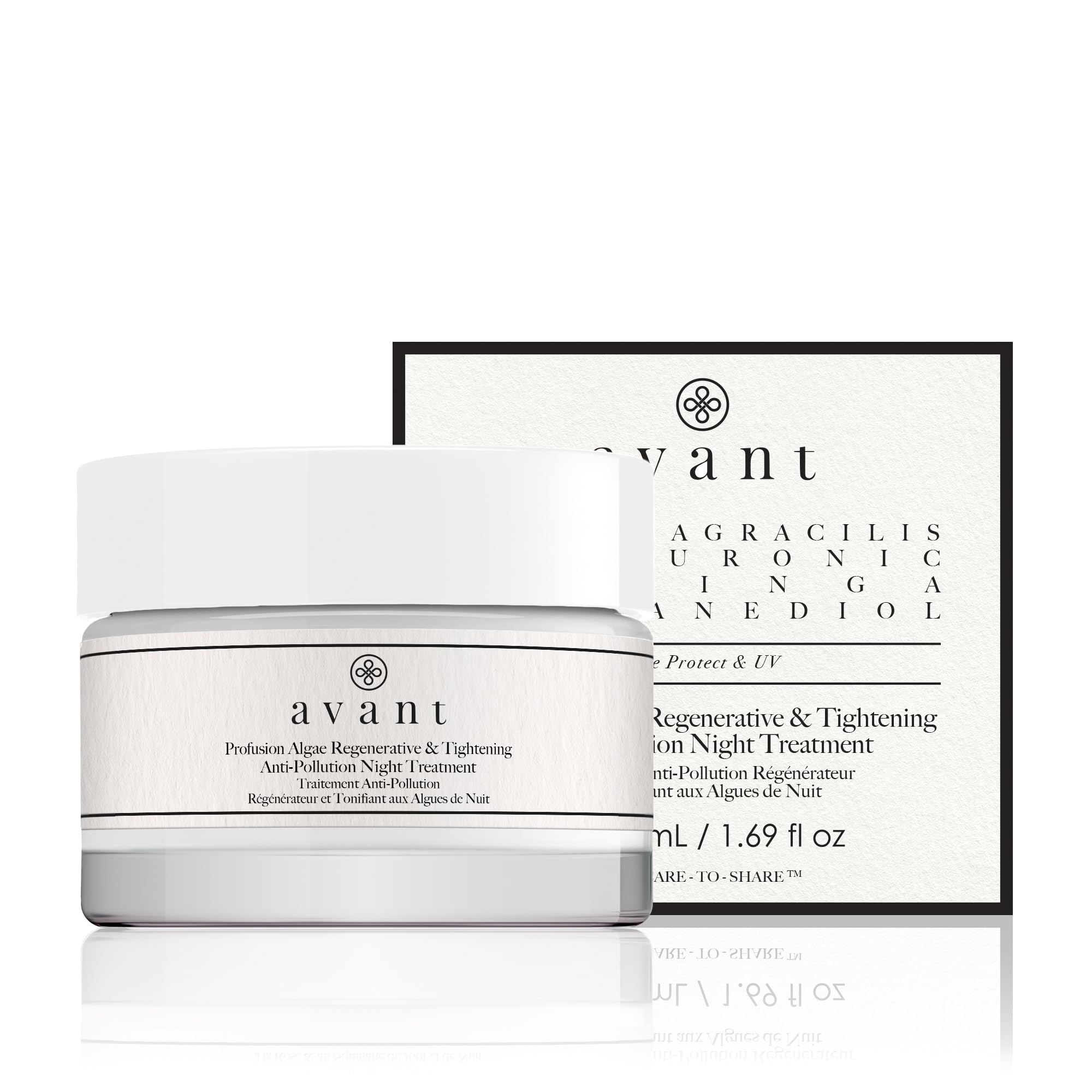 Avant Avant | Trattamento Notte Anti-Inquinamento Rigenerante E Anti-Inquinamento Di Profusion Algae | 1X50Ml - 50 ml