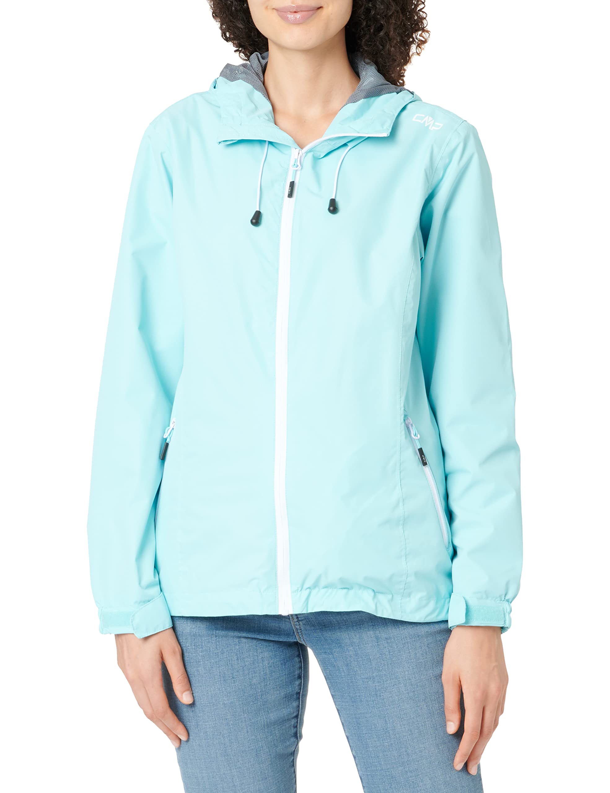 Cmp Women's Bleu Waterproof Hooded Jacket
