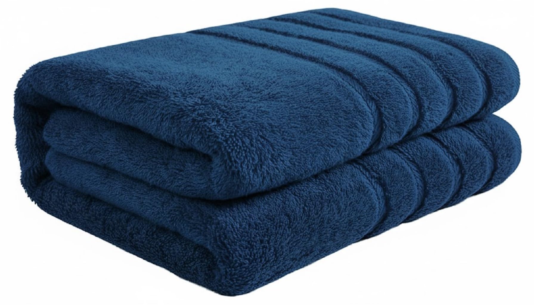EDB Extra Large Bath Sheet Super Jumbo Big Bath Sheets Towels 100x200cm Body Wrap Thick Absorbent 100% Cotton Quick Dry Bath Towel 600-GSM (Navy)