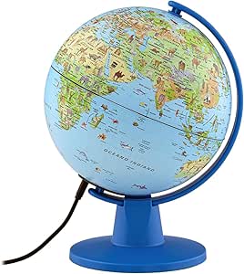 Mappamondo Interattivo Parlamondo - Con Penna Parlante 6 Lingue, Diametro 30cm, Per Bambini - Foto 5