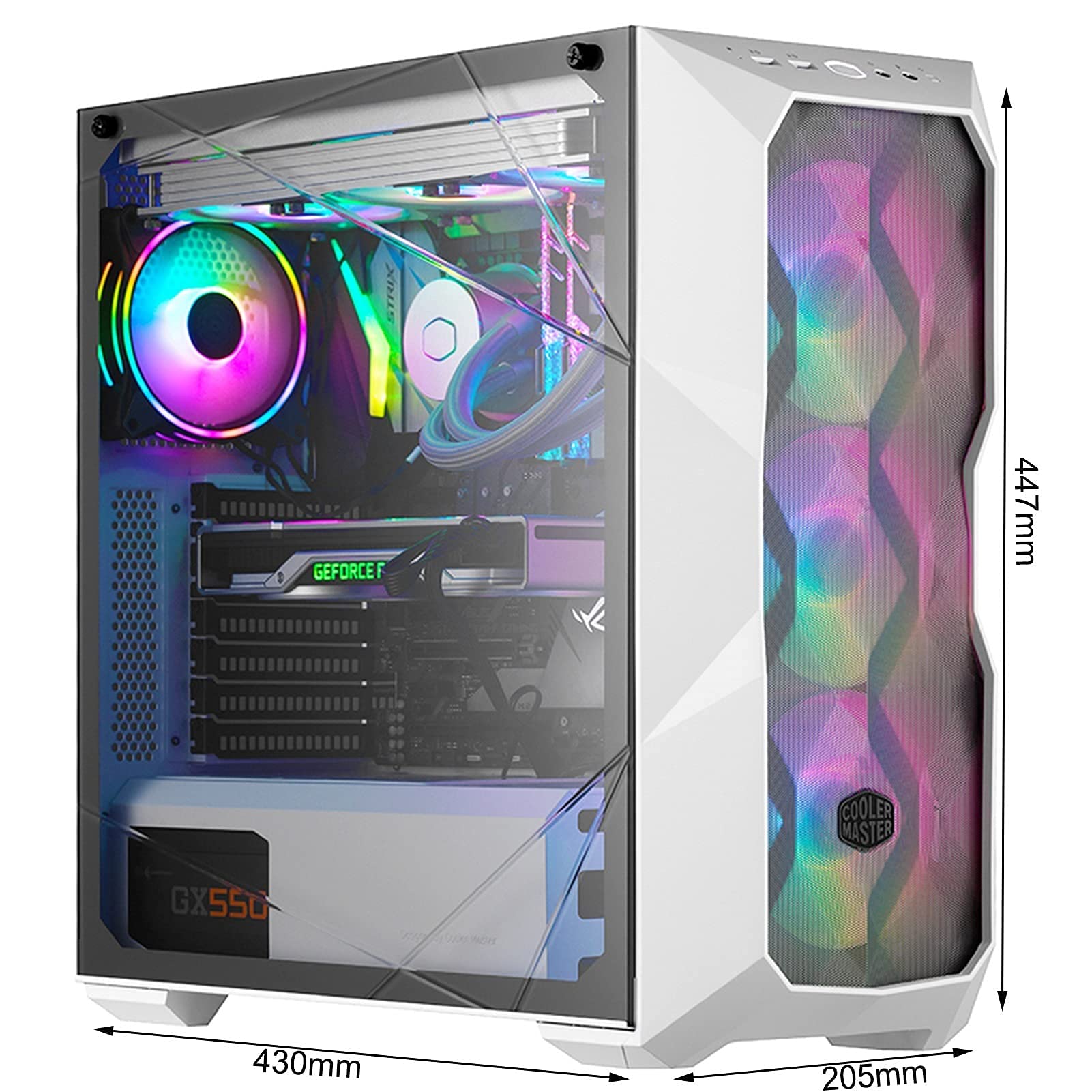 Gra Komputerowa Case, Mini-ITX, Micro-ATX, ATX, SSI CEB, E-ATX Case Gry, 3D Pełna Przezroczysta Panel Boczny, USB3.0 / USB 2.0, Chłodzenie Pomocy Technicznej(A)