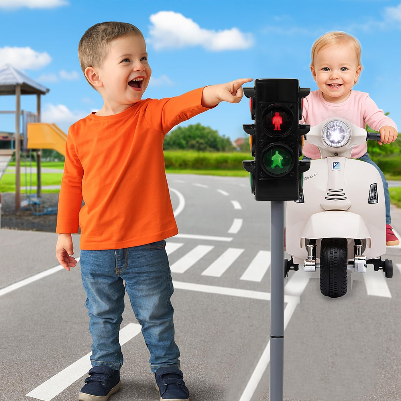 Jamara Feu de signalisation Grand/Traffic Light-Grand