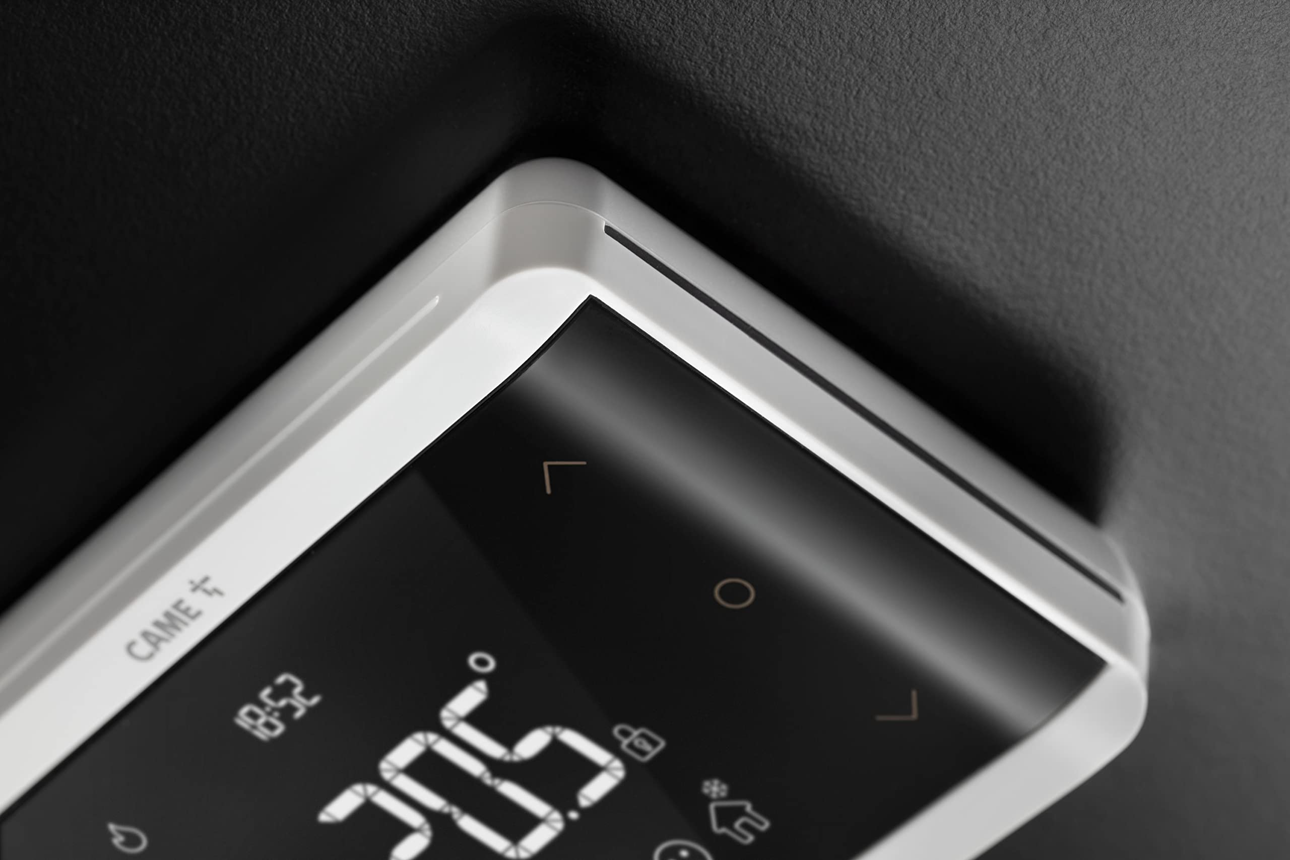 CAME TH/650, Cronotermostato Digitale da Parete con Tasti Soft-Touch, Programmazione Settimanale, Funzione Apprendimento Abitudini, Sensore Umidità, Display Retroilluminato, Bianco