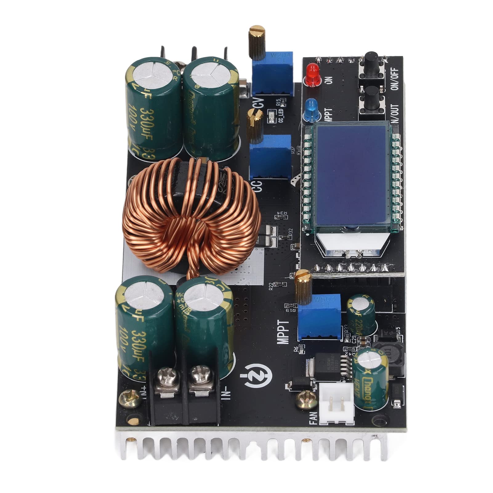 Modulo Boost, modulo Boost regolabile Display LCD Auto Boost Converter Output DC1.4-79V, regolatore solare, convertitori di potenza