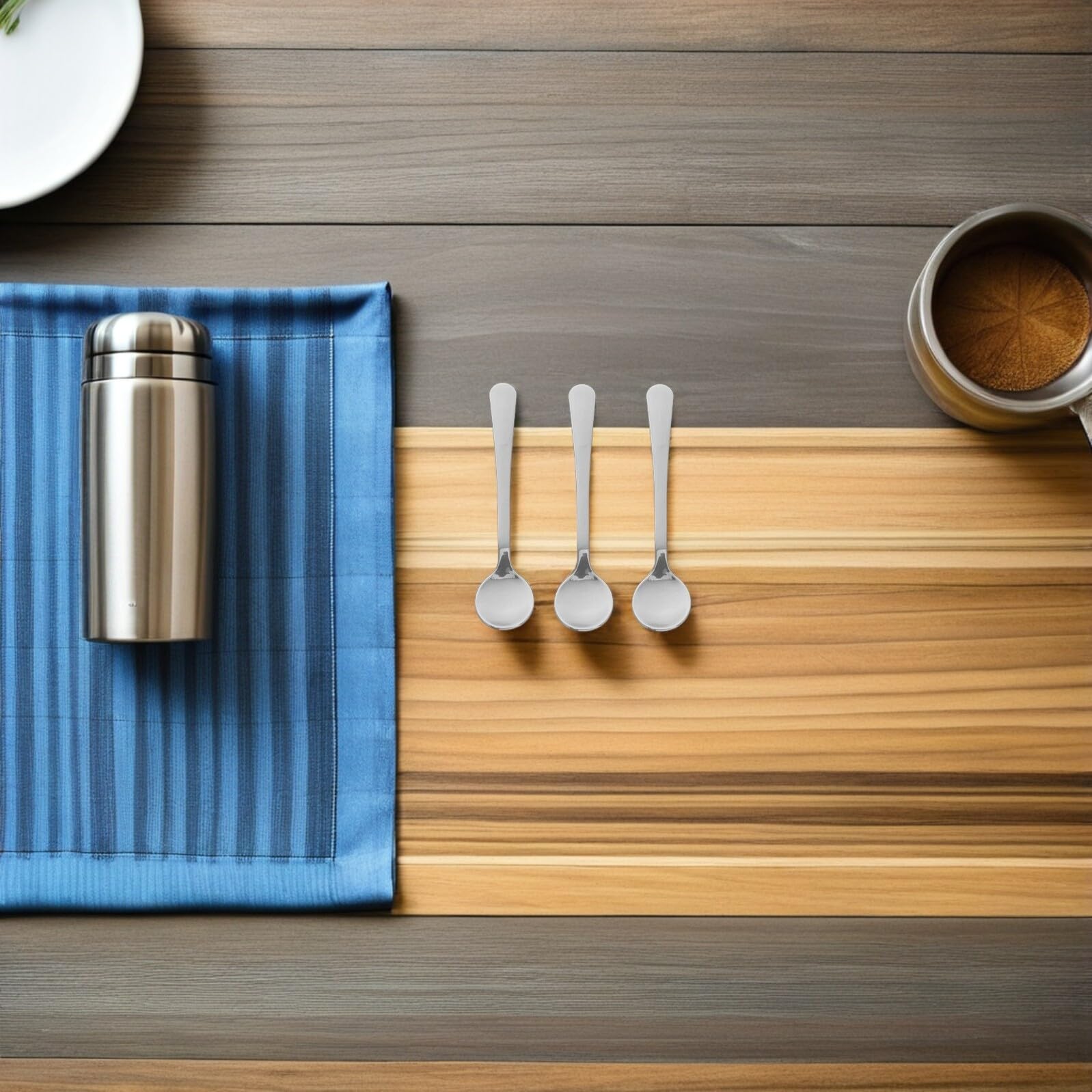 Mini Cuchara de Café de Acero Inoxidable 304, 20 Piezas