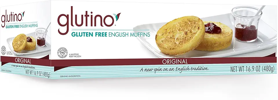 Glutino Premium English Muffins, 16.9 Ounce -- 6 per case.