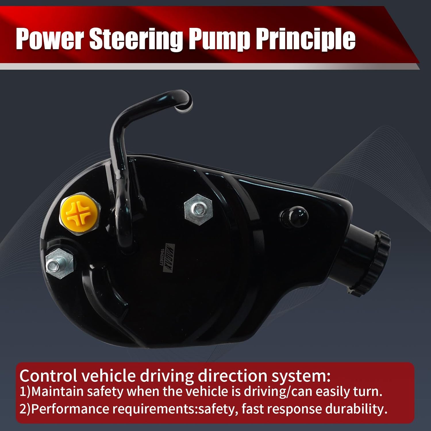 Power Steering Pump 19420677 with Reservoir Compatible with Chevrolet Silverado 2500 3500 HD Classic GMC Sierra 2500 3500 HD Classic 6.6L V8 Replaces 20-8757 96-8757 731-2275 7153N 6026R