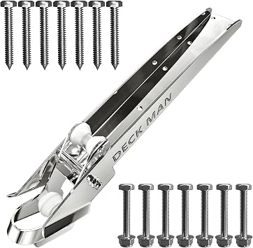 Bow Anchor Roller 316 Stainless Steel Marine Grade Hinged Self-Launching Bow Roller for Delta Anchors