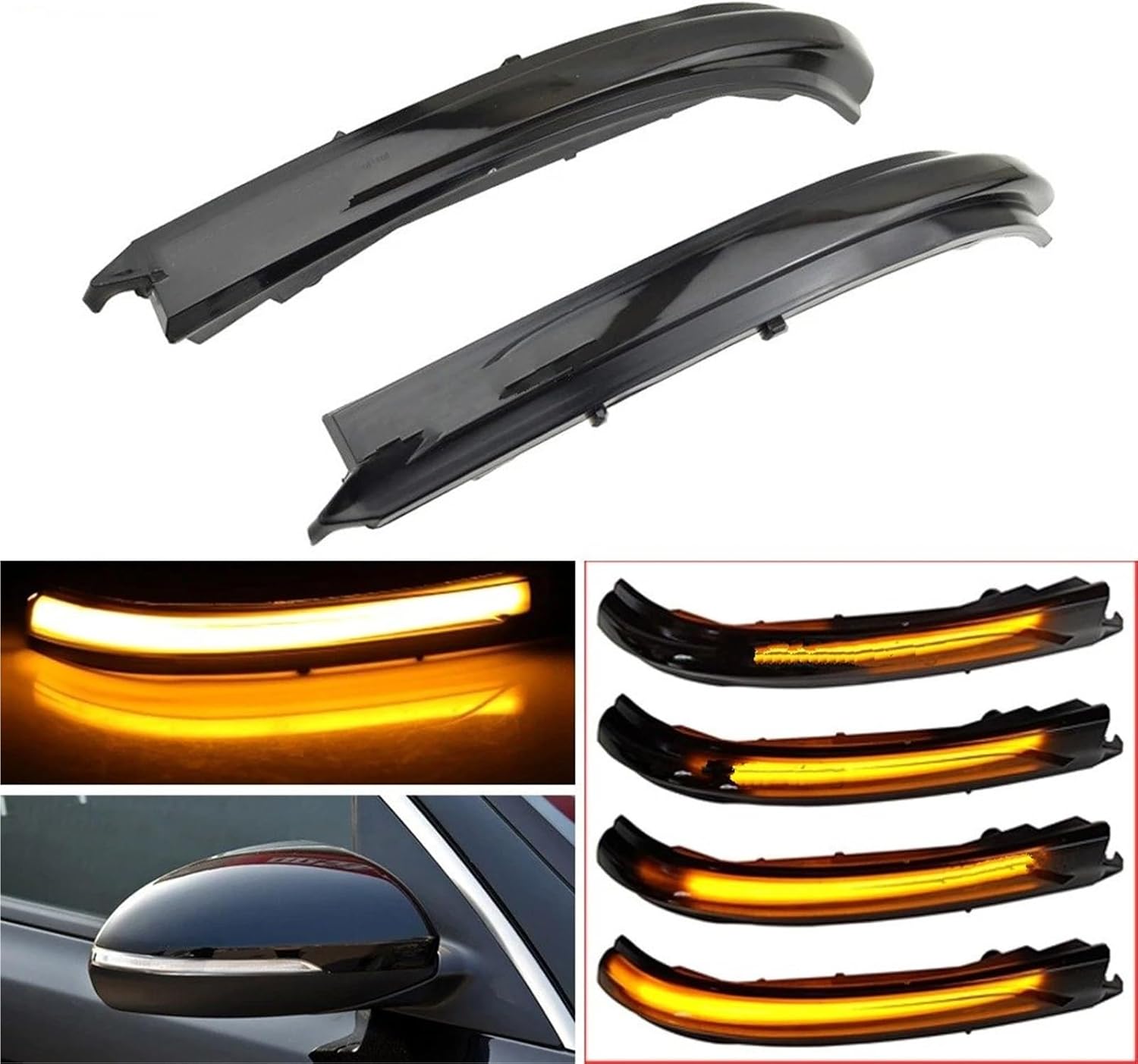 ミラーターンシグナルライト LEDターンシグナル ダイナミック サイドウィング バックミラーインジケーター ウィンカー キア・オプテ