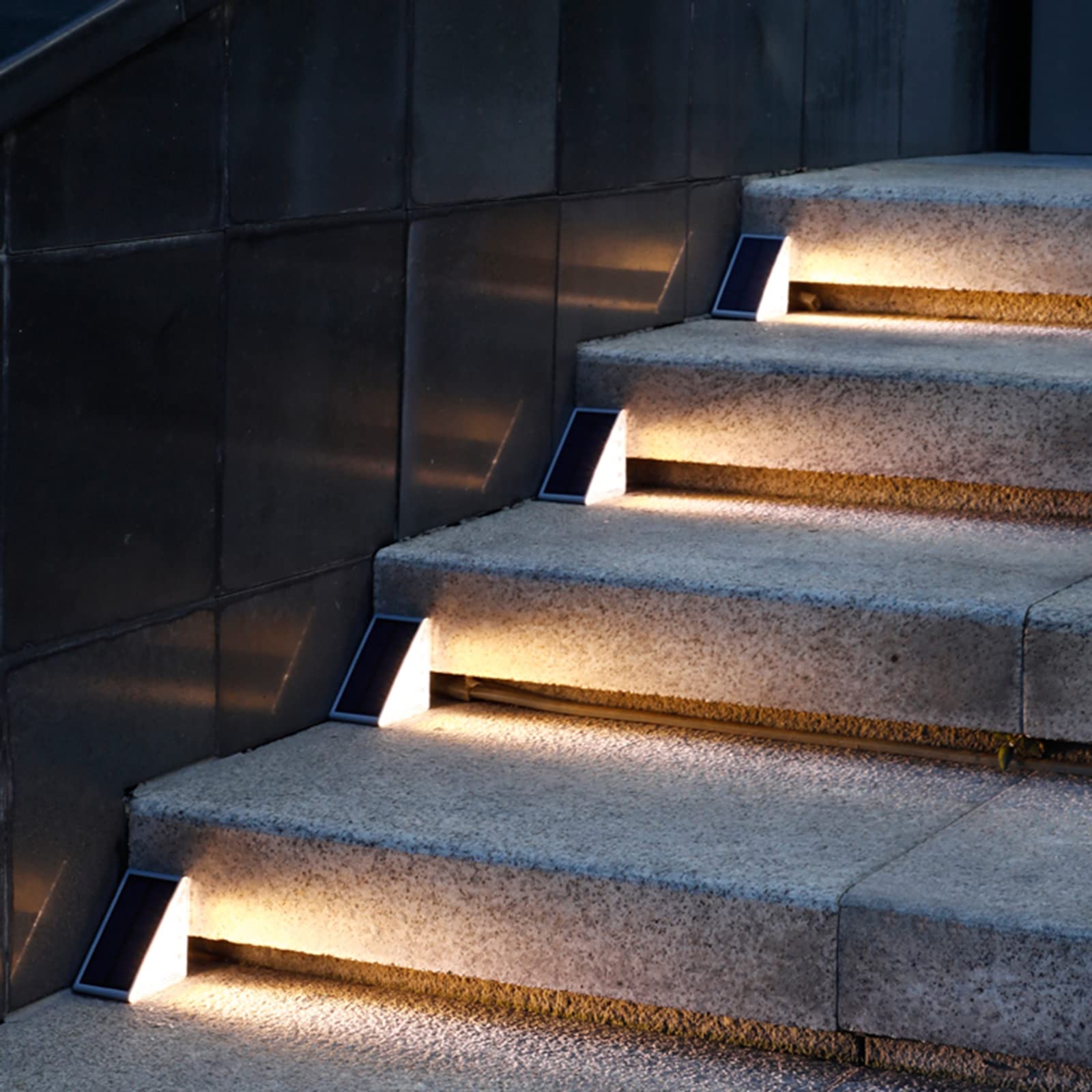Led Step Lights Blue Interior Stair Lights FTL 12-Pack Dimmable LED Step Lights - 3CCT ...