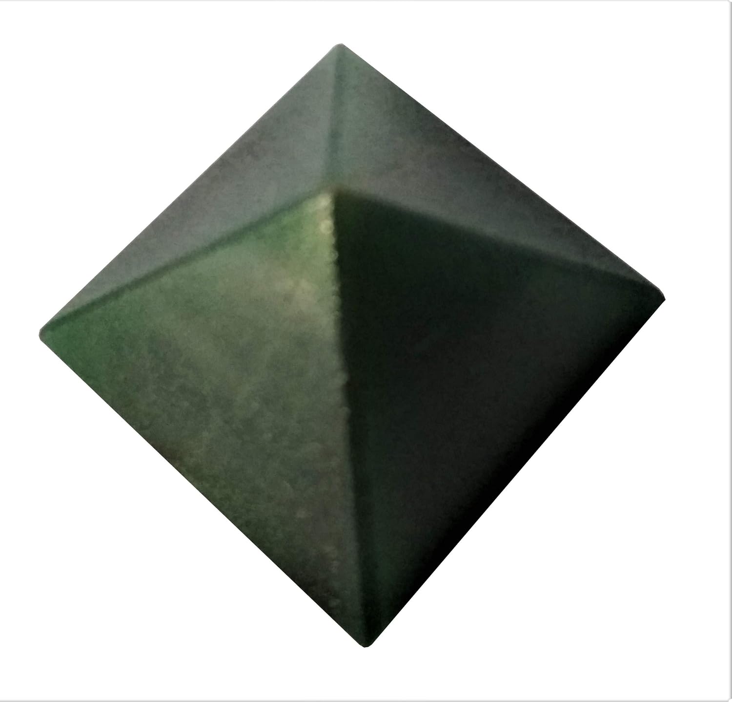 Purpledip Green Aventurine Gemstone Pyramid: Hand Polished Natural Healing Rock for Positive Energy (11504)