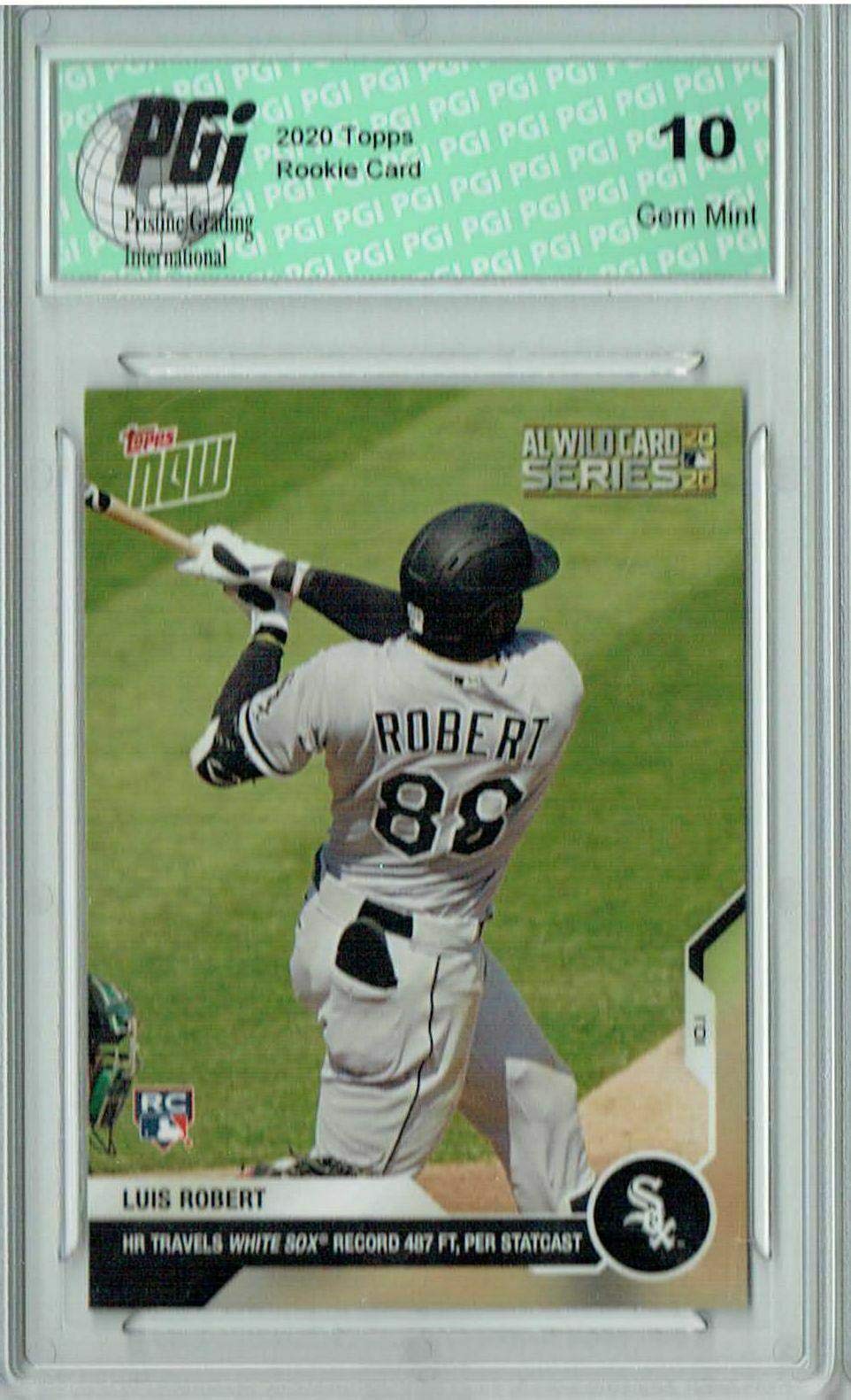 Amazon.com: Luis Robert 2020 Topps Now #349 487' Home Run 3,479 Made Rookie  Card PGI 10 - Baseball Slabbed Rookie Cards : Collectibles & Fine Art