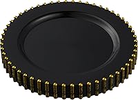 Vista 6 de Plasticpro - Juego de platos combinados de 32 piezas de plástico para cena, platos desechables de plástico elegantes y resistentes para fiestas de 7