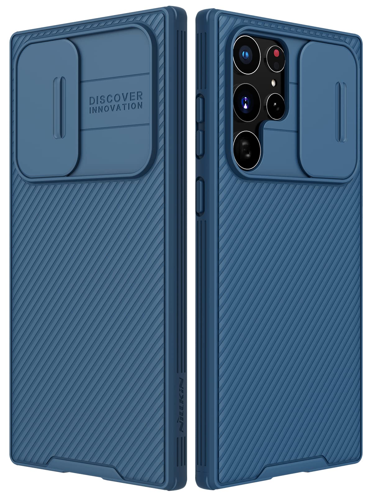 EzanmullSlim Fit, Camera Protection Cover for Samsung Galaxy S22 Ultra 5G 6.8in 2022 (Blue)