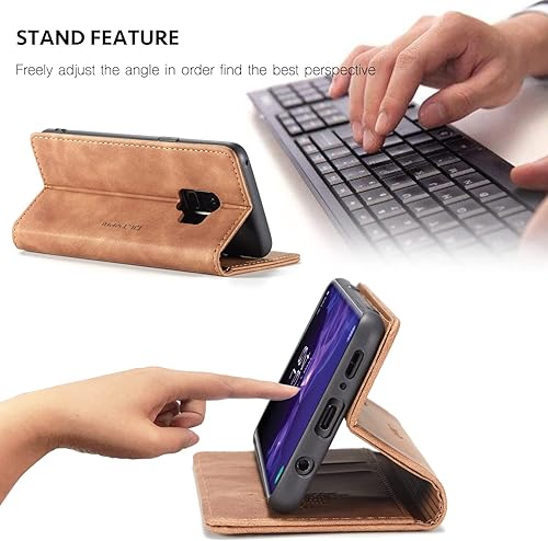 Miniatura 3 de Funda de cuero estilo cartera vintage para Samsung S