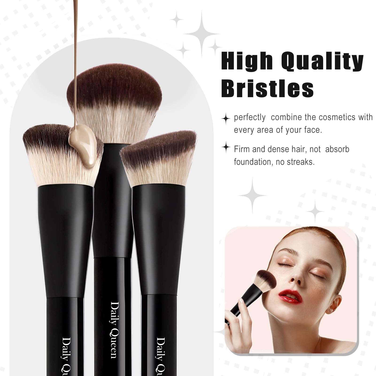 Juego de brochas de maquillaje, 24 piezas, kabuki profesional y brochas para polvo