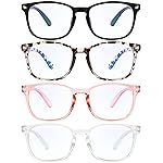 MIGSIR Blue Light Blocking Glasses for Computer Gaming, Fashion Fake Helps Reduce Screen Fatigue Eyeglasses for Women Men