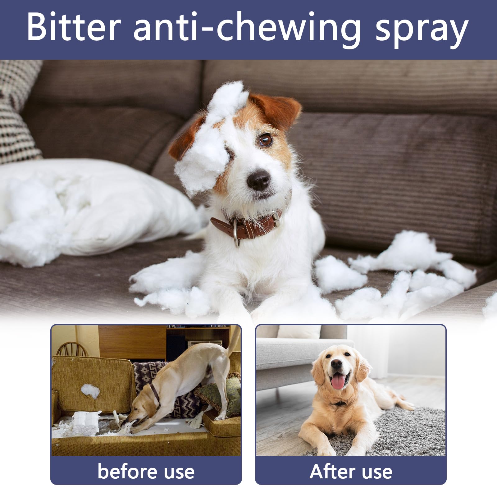 Qunkun Répulsif Chat Canapé, Répulsif Chat, Spray Anti Griffure Chat Chat Canapé, Spray Anti Griffure, Repulsif Chien Interieur, pour Canapé, Porte, Table, Meubles, Protège Votre Maison, 50ml
